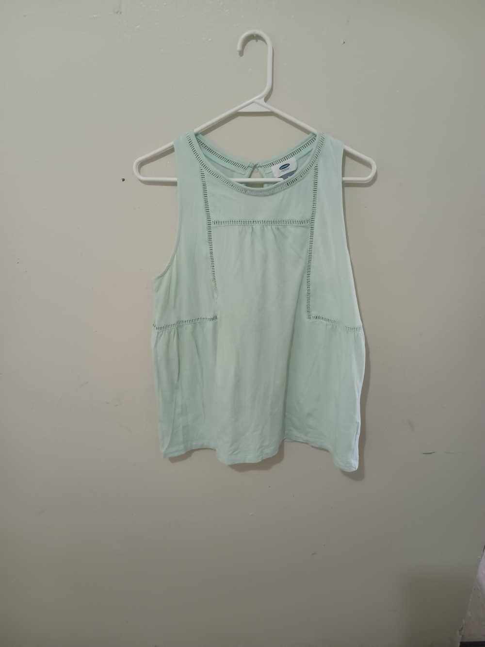 Old Navy Mint Crochet-Trim Tank Top